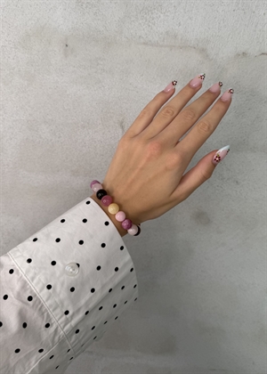 Multi mix armbånd Rosa/Gul By ANTHON 